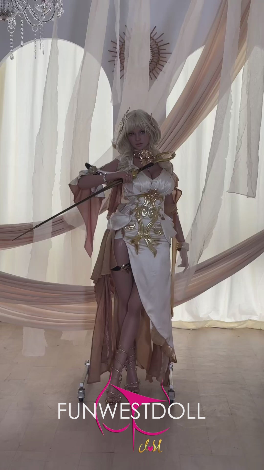 Bella muñeca sexual (FunWest Doll Copa G de 157 cm #037SJ RST silicona)