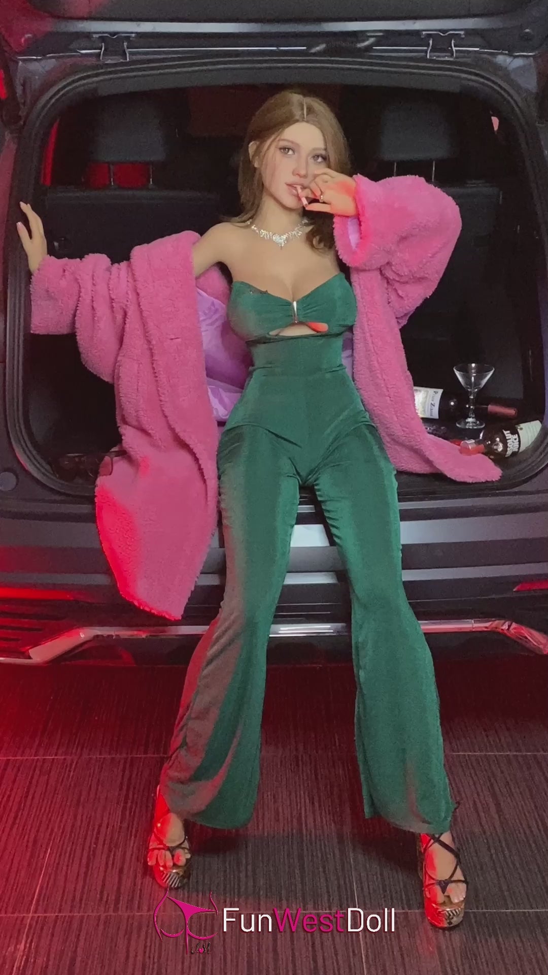 Rosa muñeca sexual (FunWest Doll 155 cm Copa F #043 TPE)