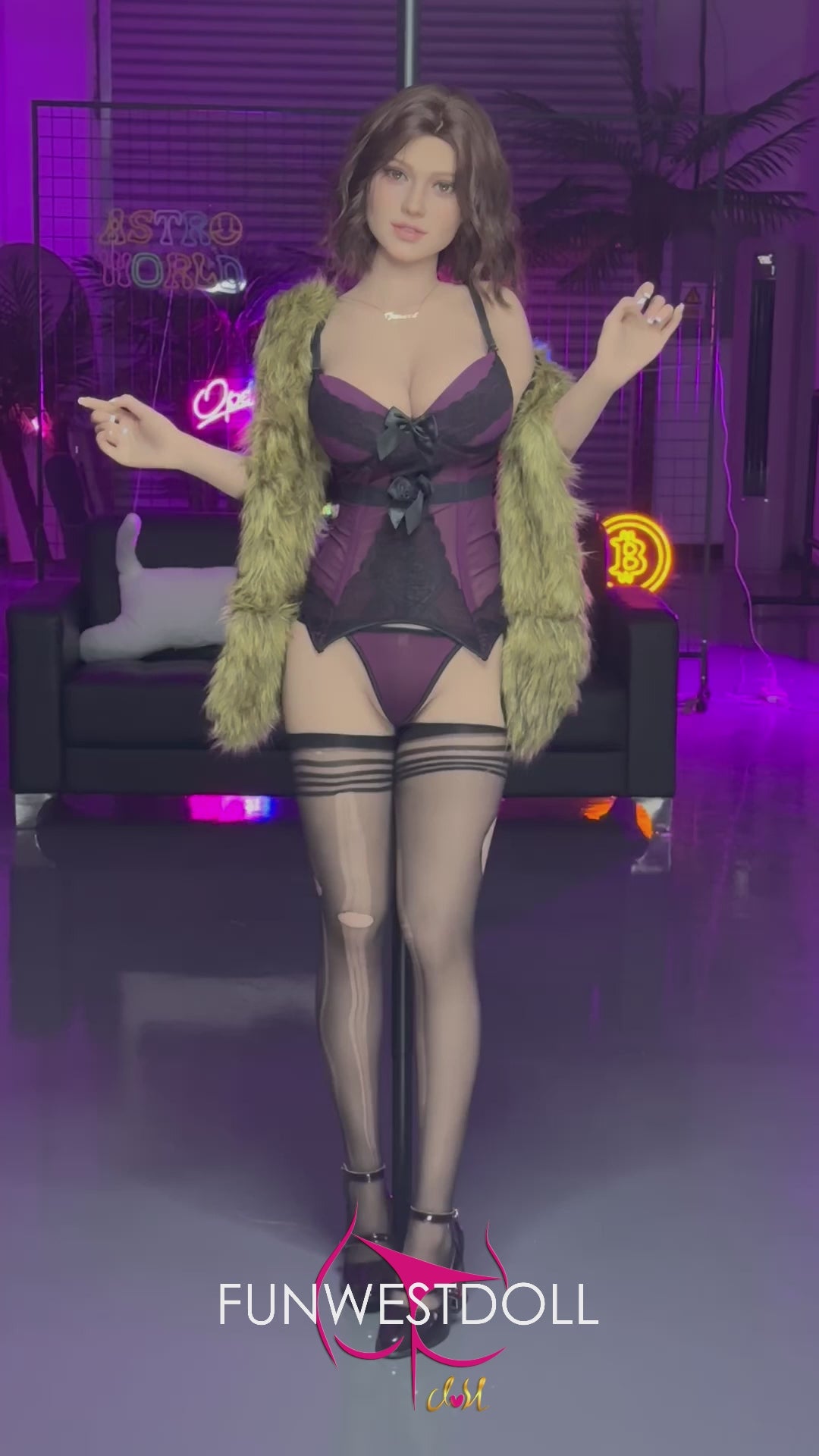 Rosa muñeca sexual (FunWest Doll 162 cm Copa F #043 TPE)