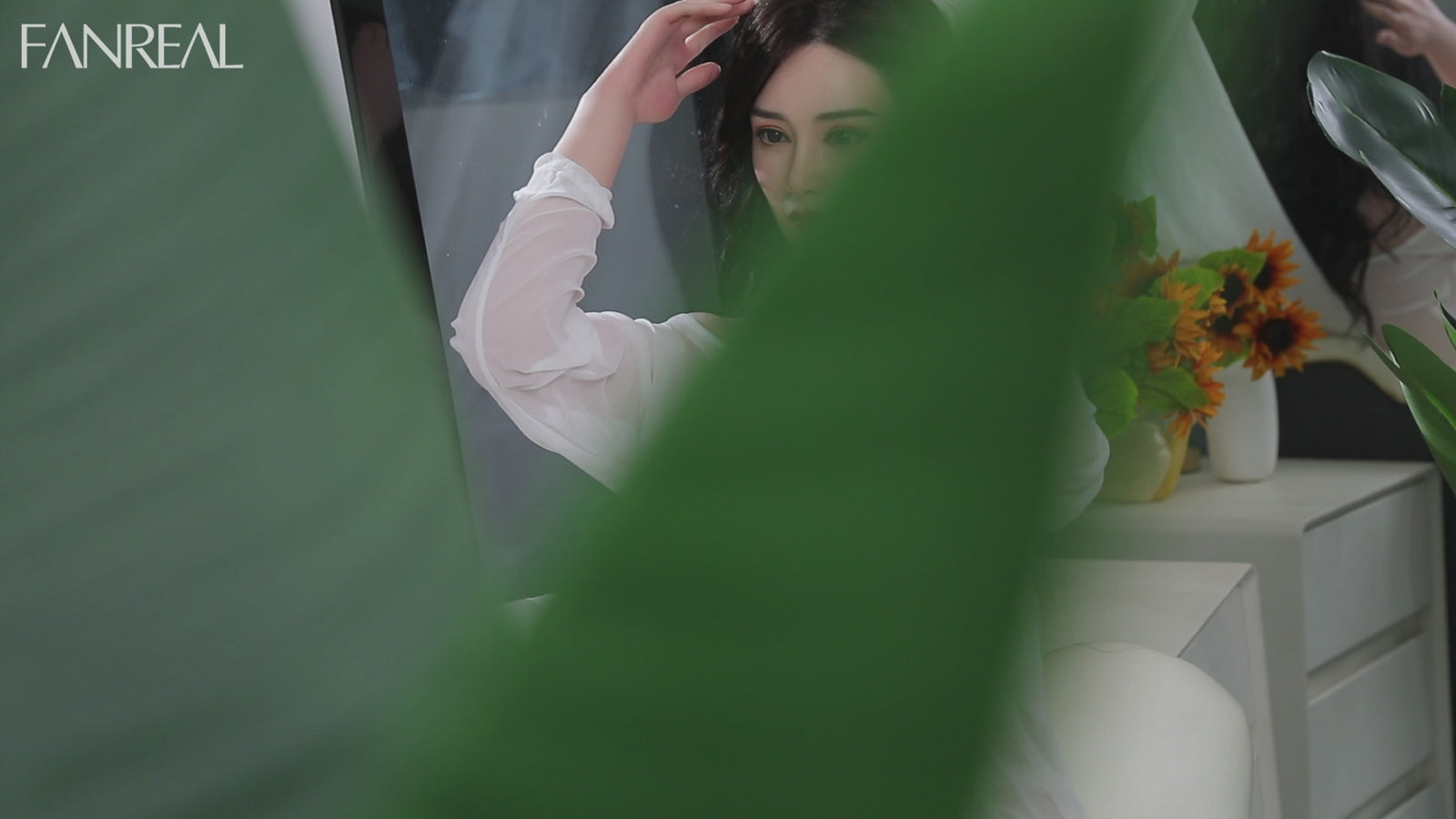 Torso Ling muñeca sexual (FanReal Doll Copa G de silicona de 95 cm)