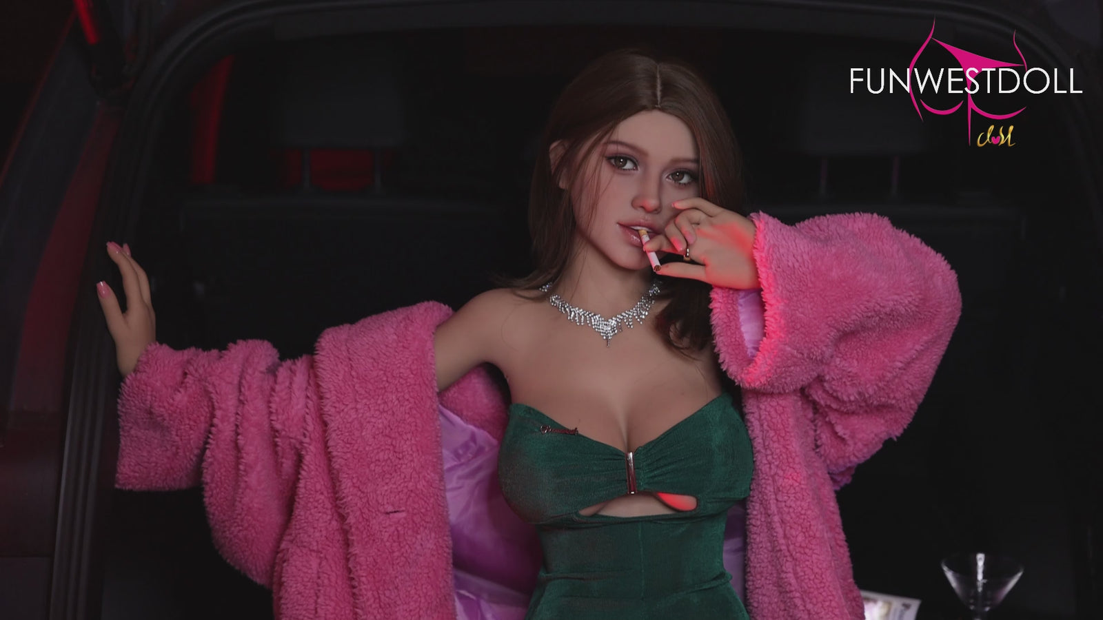 Rosa muñeca sexual (FunWest Doll 155 cm Copa F #043 TPE)