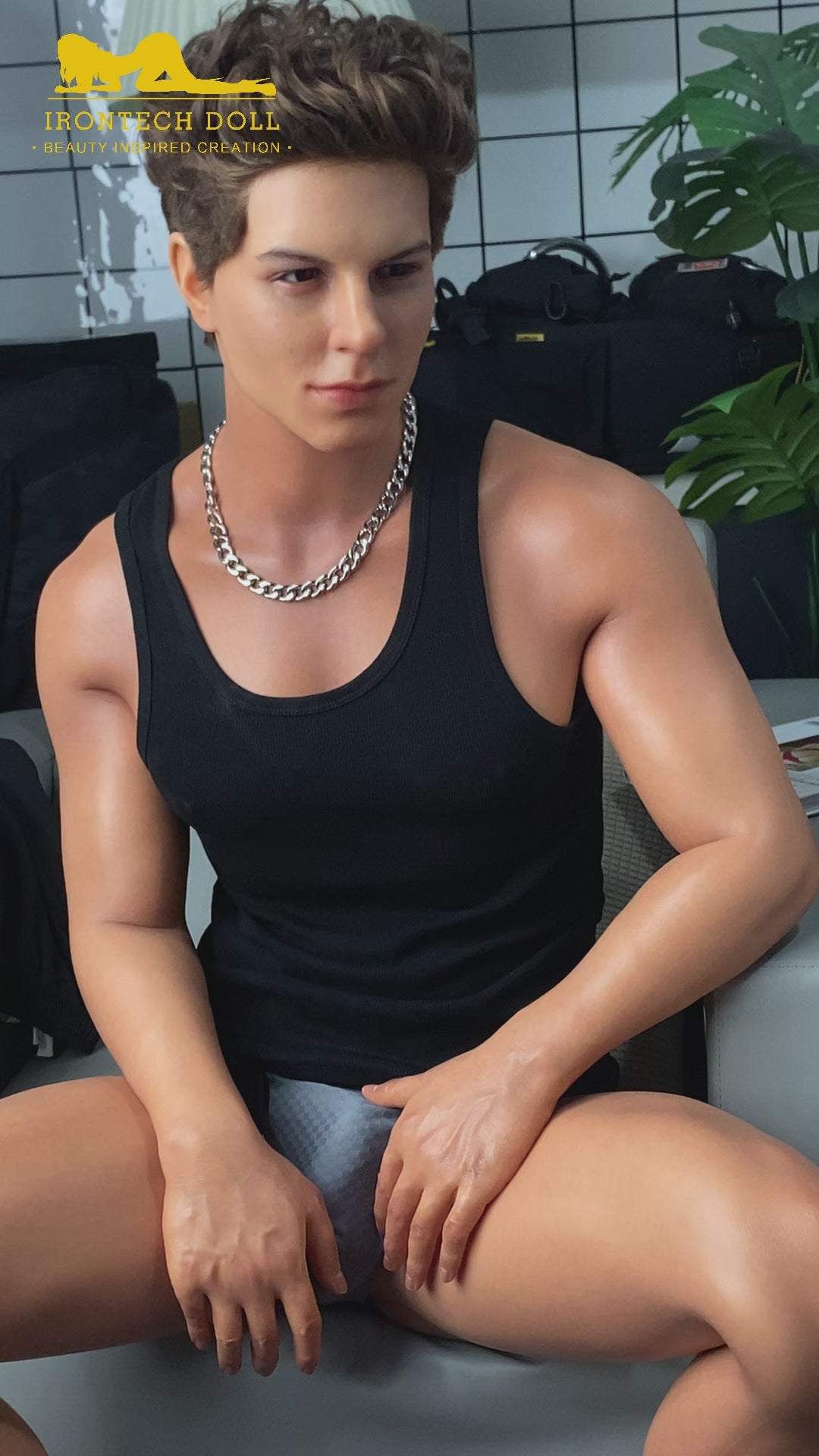 Drake von Pornstar muñeca sexual (Irontech Doll Silicona de 175 cm)
