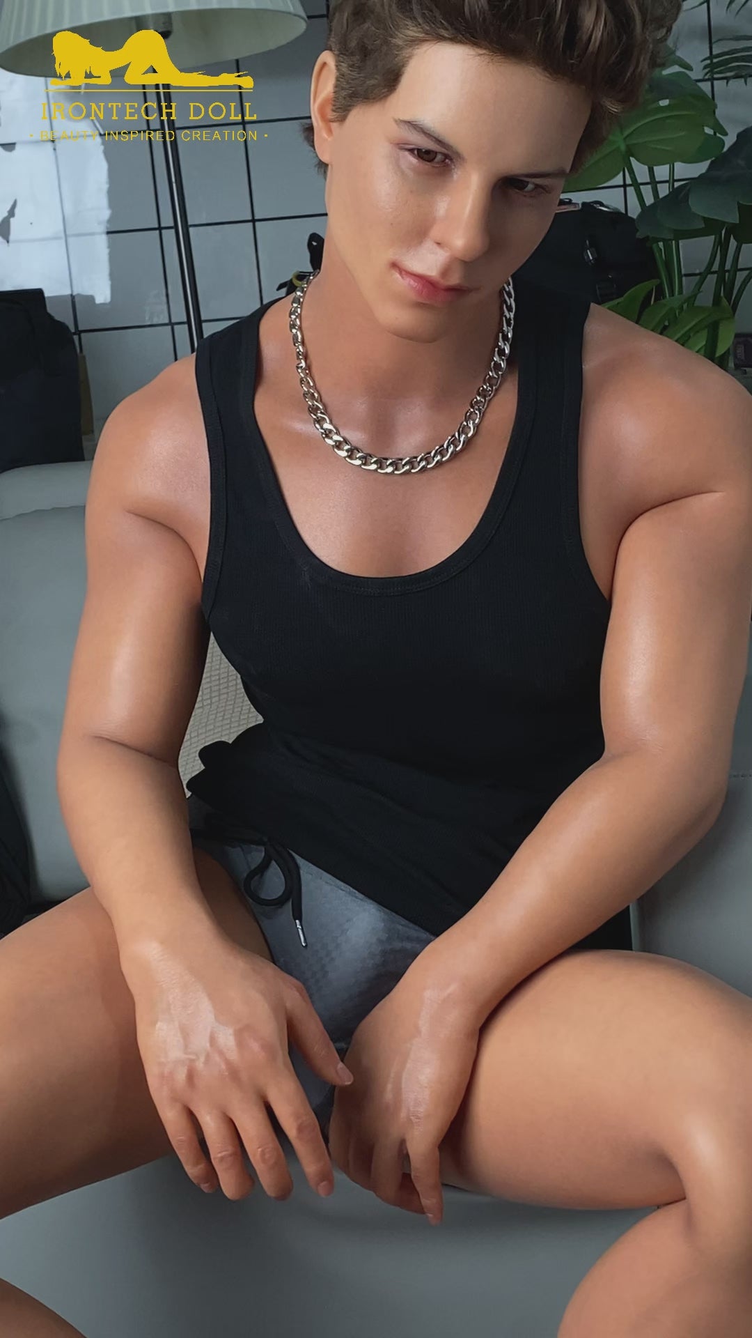 Drake von Pornstar muñeca sexual (Irontech Doll Silicona de 175 cm)