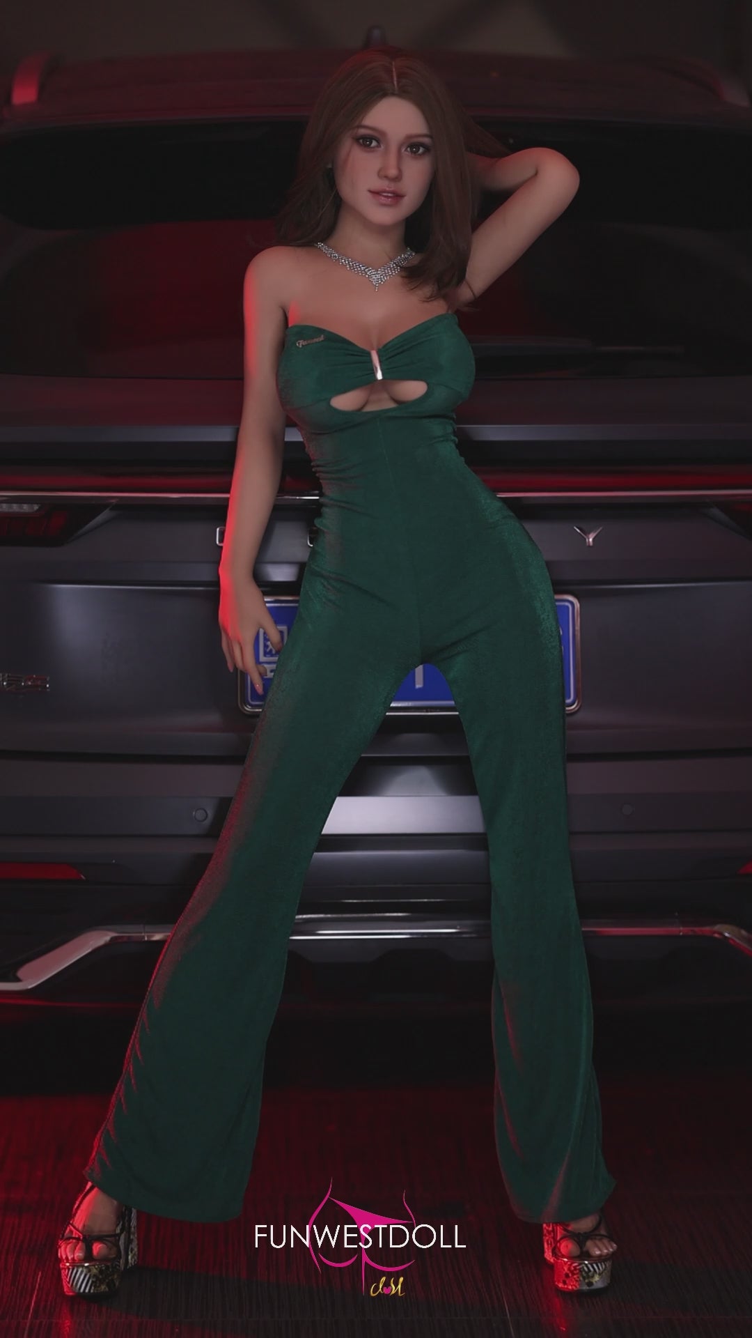 Rosa muñeca sexual (FunWest Doll 155 cm Copa F #043 TPE)