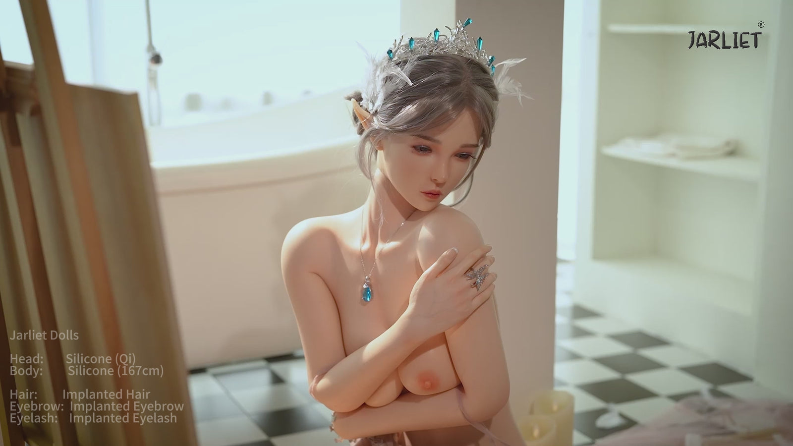 chi muñeca sexual (Jarliet 167 cm copa B de silicona)