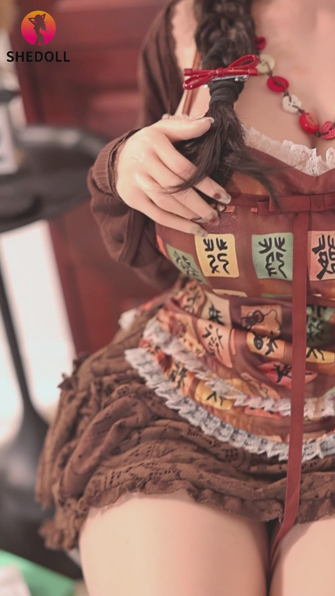 aileen muñeca sexual (SHEDOLL 145 cm Copa G #SH215 Silicona)