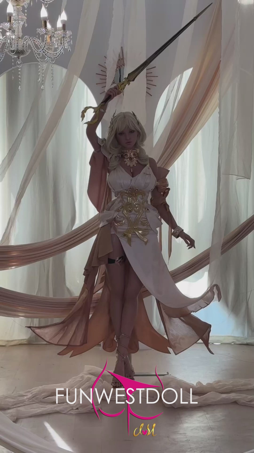 Bella muñeca sexual (FunWest Doll Copa G de 157 cm #037SJ RST silicona)