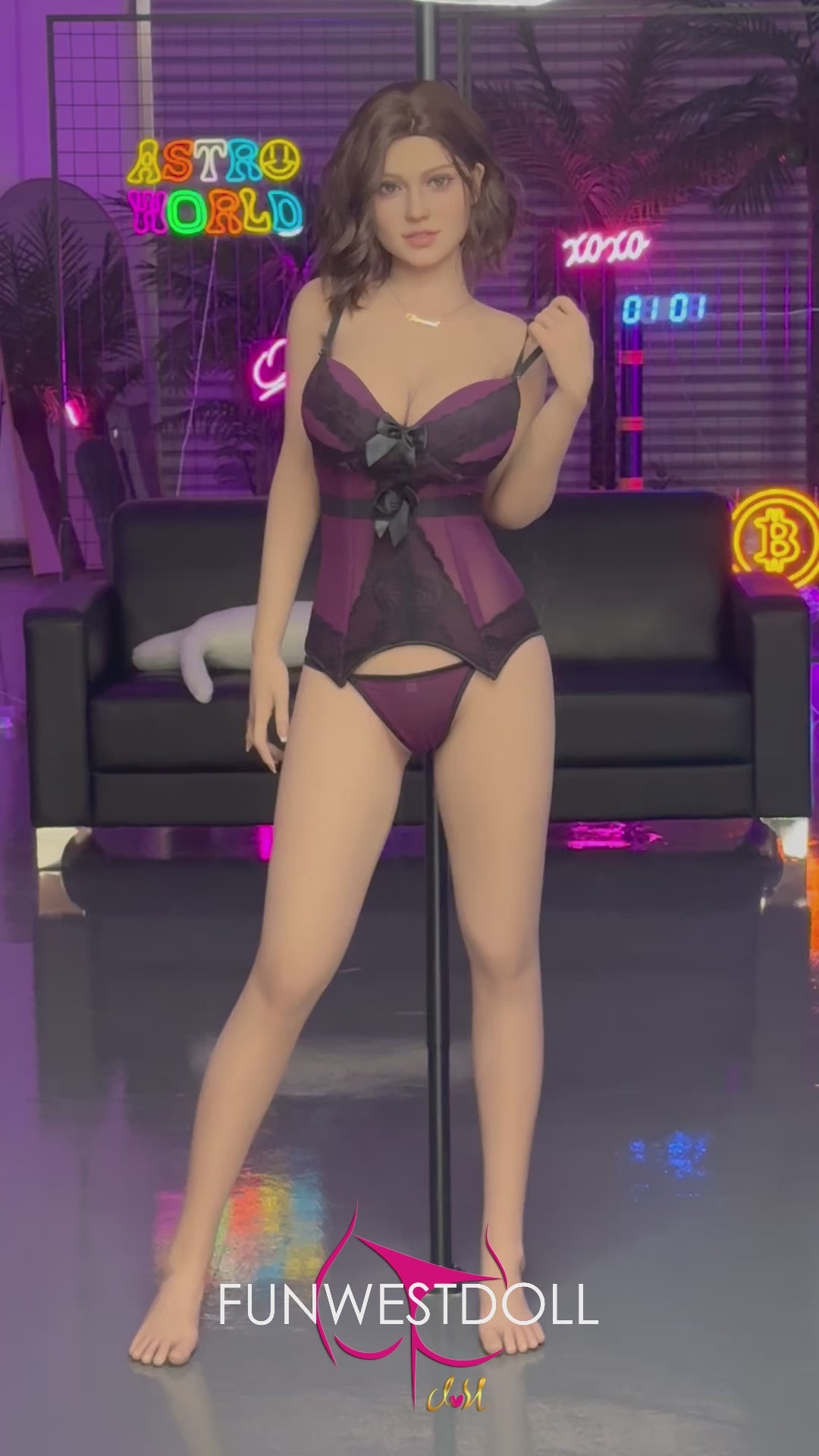 Rosa muñeca sexual (FunWest Doll 162 cm Copa F #043 TPE)