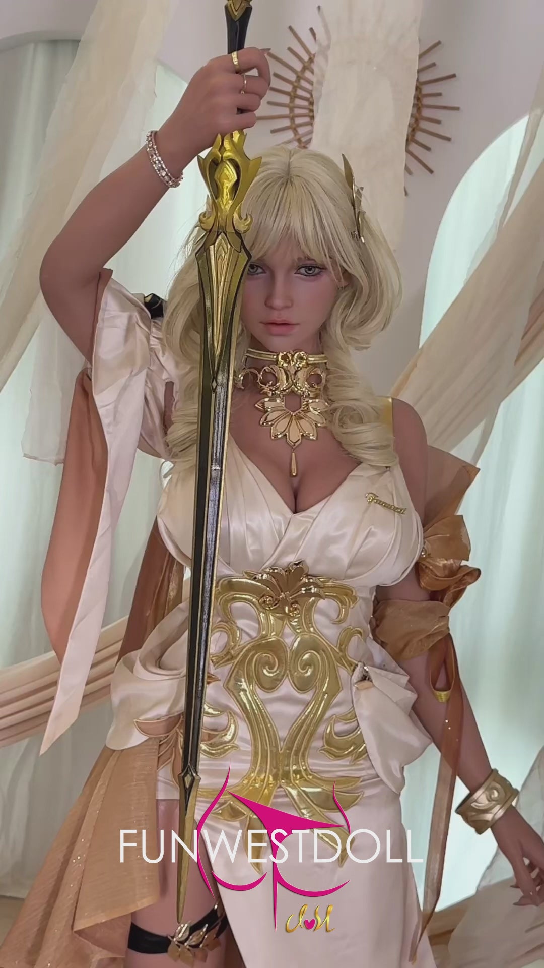 Bella muñeca sexual (FunWest Doll Copa G de 157 cm #037SJ RST silicona)