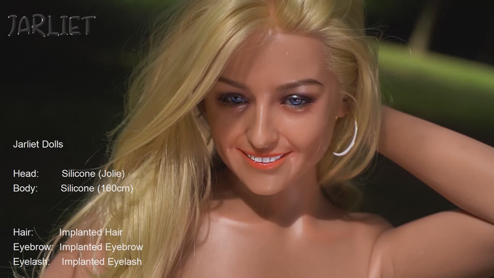 jolie muñeca sexual (Jarliet Copa C de silicona de 160 cm)