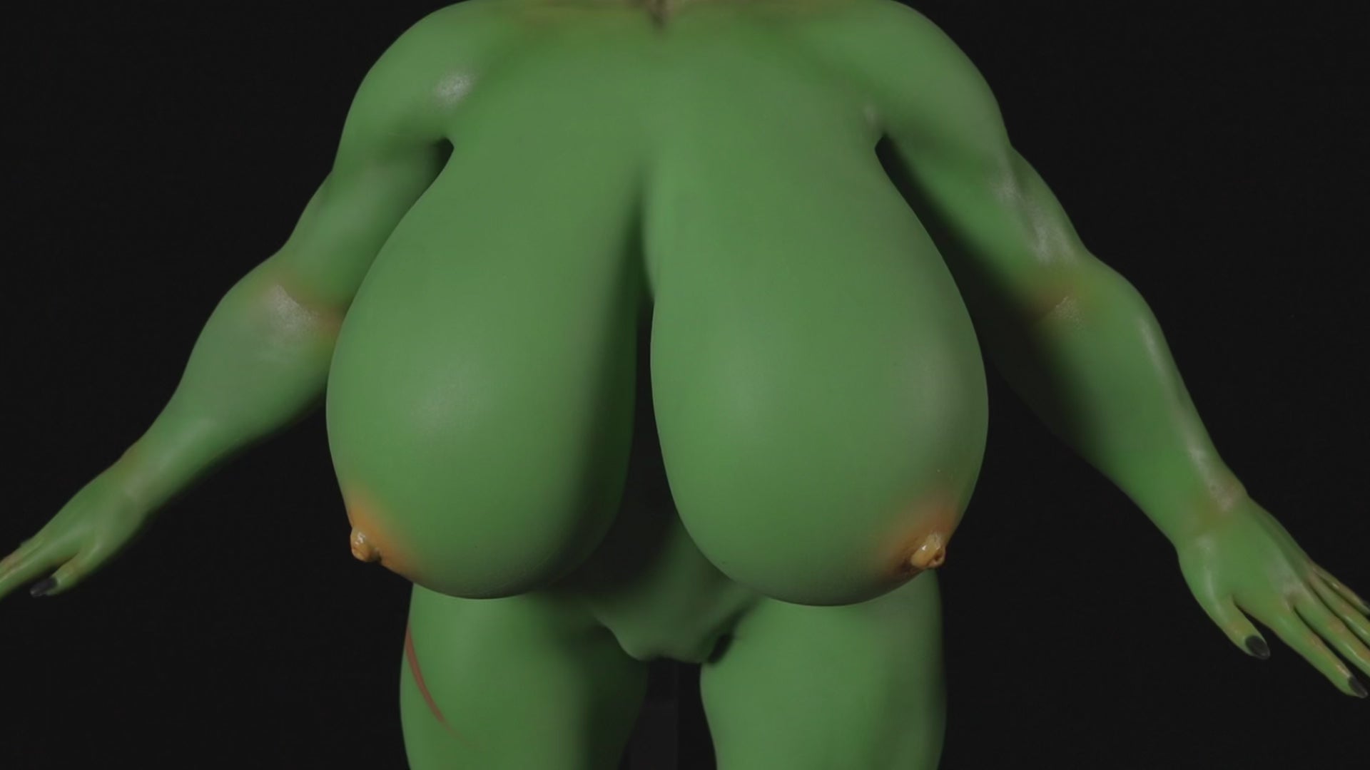Zarga orco muñeca sexual (Climax Doll Mini silicona en V-Cup de 70 cm)