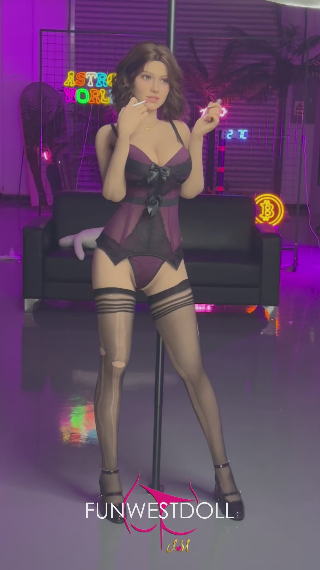 Rosa muñeca sexual (FunWest Doll 162 cm Copa F #043 TPE)