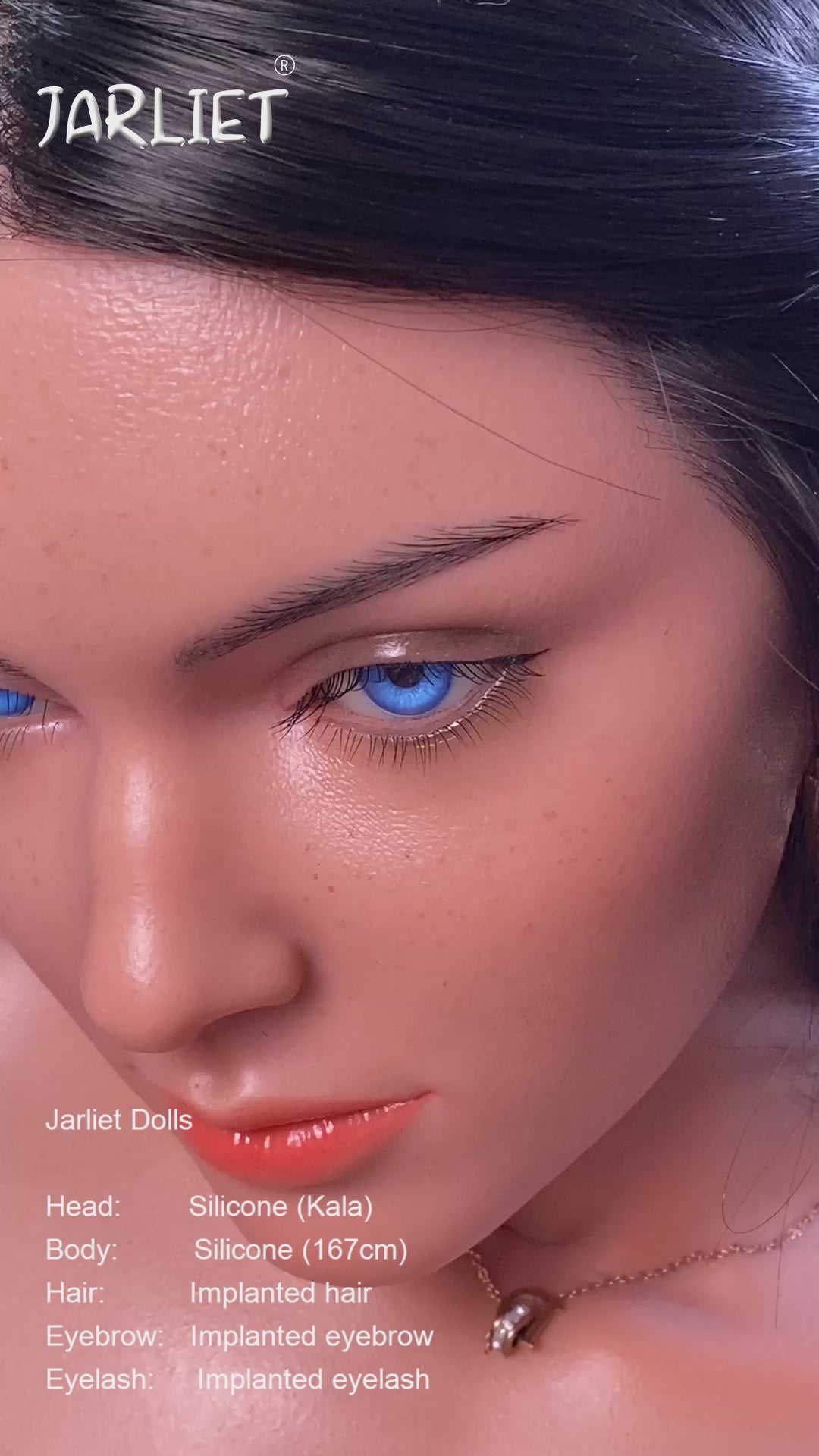 Desnudo muñeca sexual (Jarliet 167 cm B-CUP Silicona)