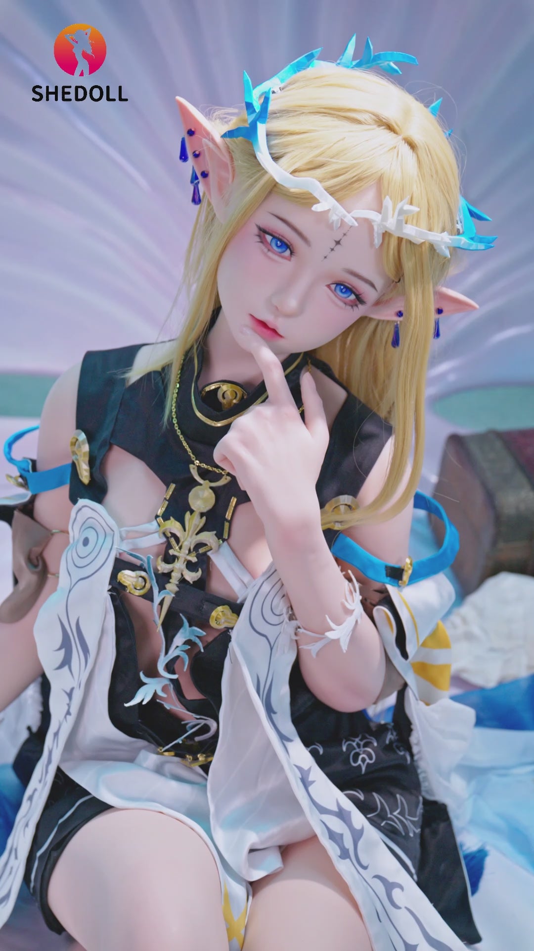 cartetiia muñeca sexual (SHEDOLL 152 cm Copa A #SH195 2.0 Silicona)