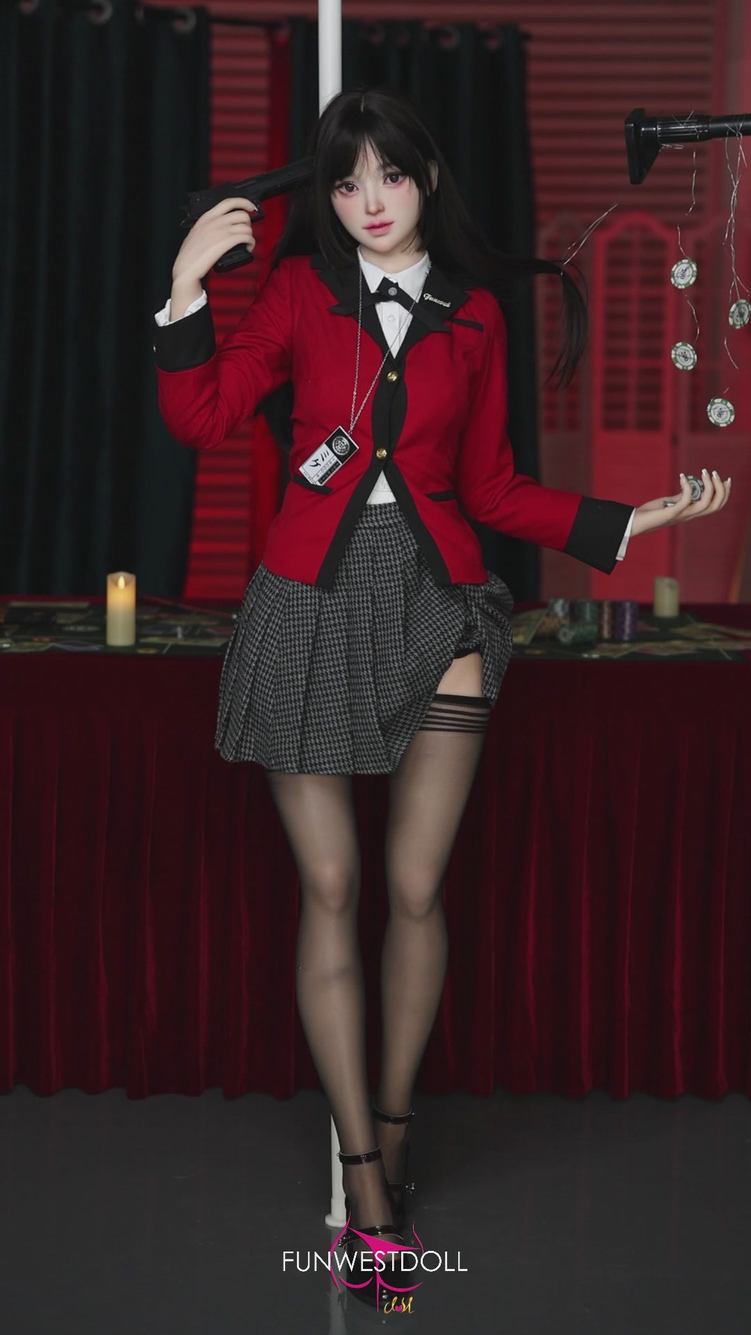 Yumeko Jabami muñeca sexual (FunWest Doll 159 cm Copa A #038S Silicona)