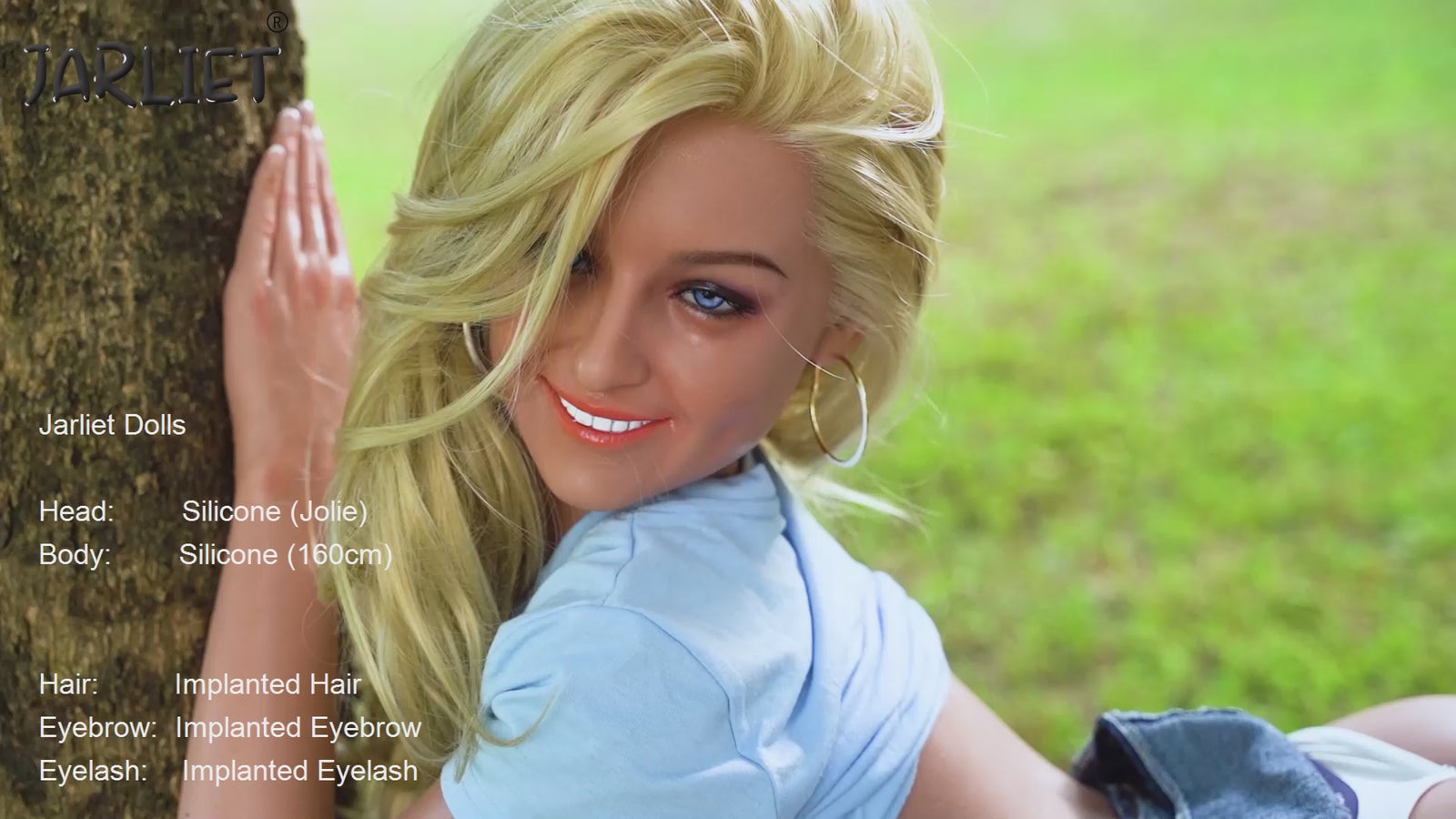 jolie muñeca sexual (Jarliet Copa C de silicona de 160 cm)