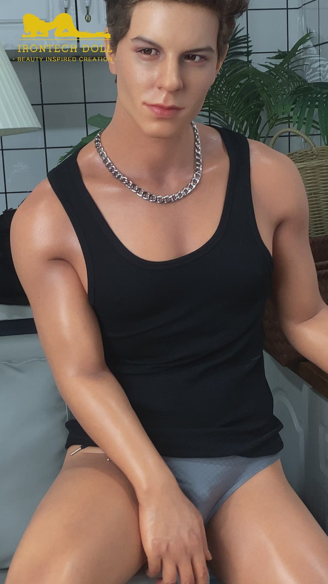 Drake von Pornstar muñeca sexual (Irontech Doll Silicona de 175 cm)