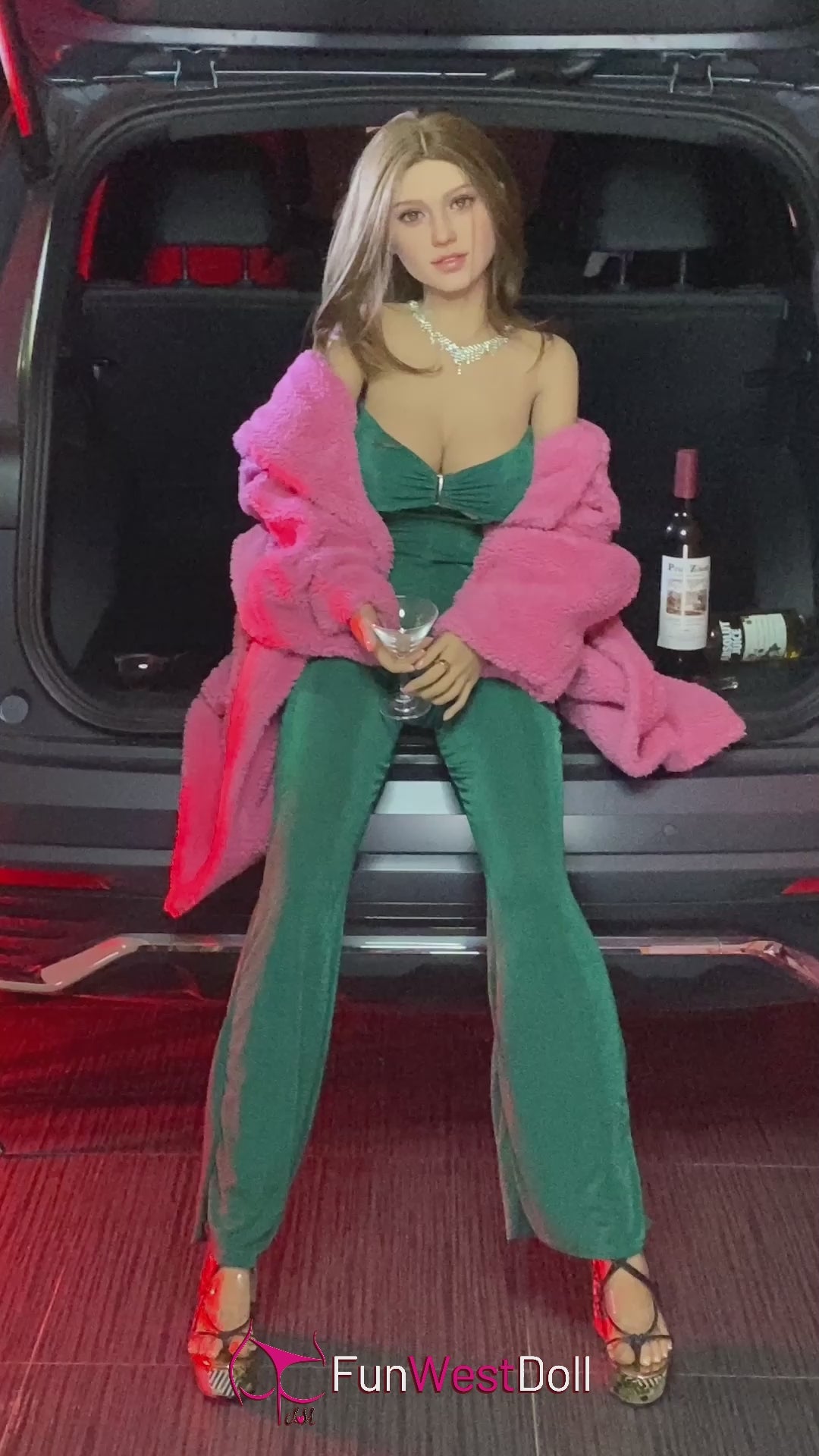 Rosa muñeca sexual (FunWest Doll 155 cm Copa F #043 TPE)