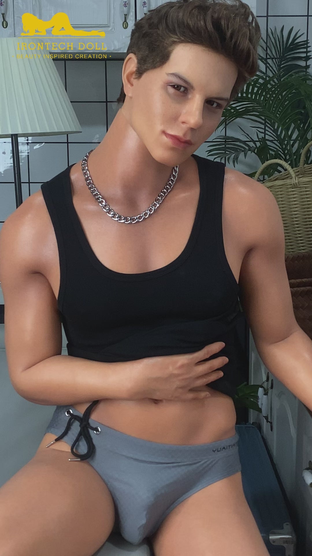 Drake von Pornstar muñeca sexual (Irontech Doll Silicona de 175 cm)