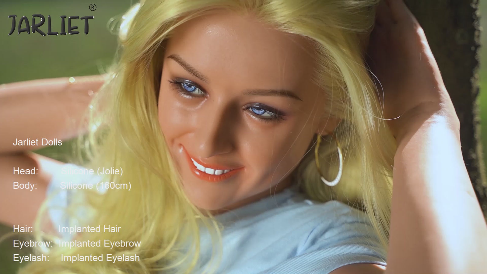 jolie muñeca sexual (Jarliet Copa C de silicona de 160 cm)