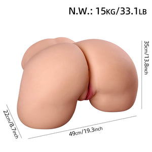 Trasero extra grande curvado (EL-Doll HIP 124 cm TPE) EXPRESS