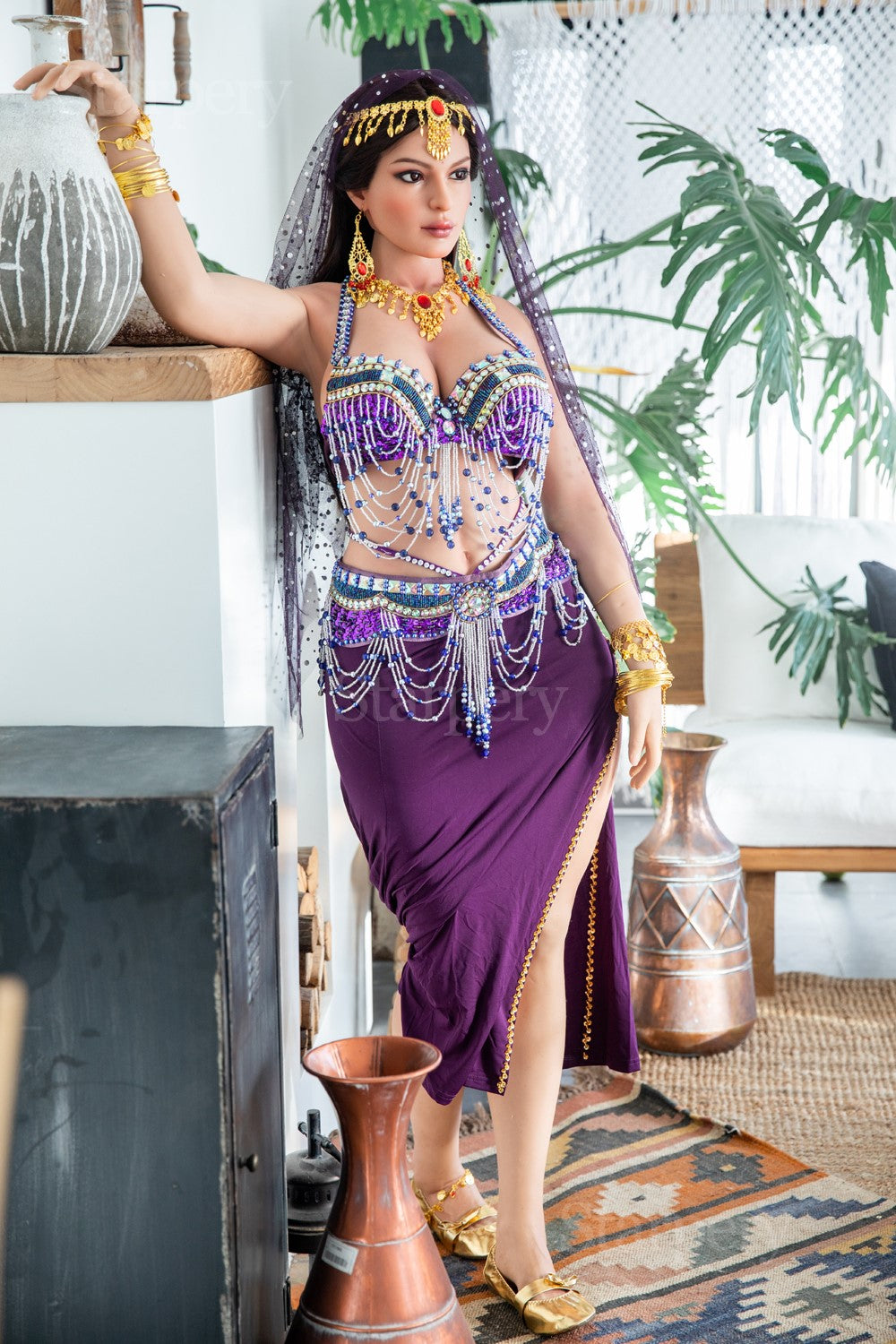 jamela muñeca sexual (Starpery Copa G de 165 cm (TPE+Silicona)