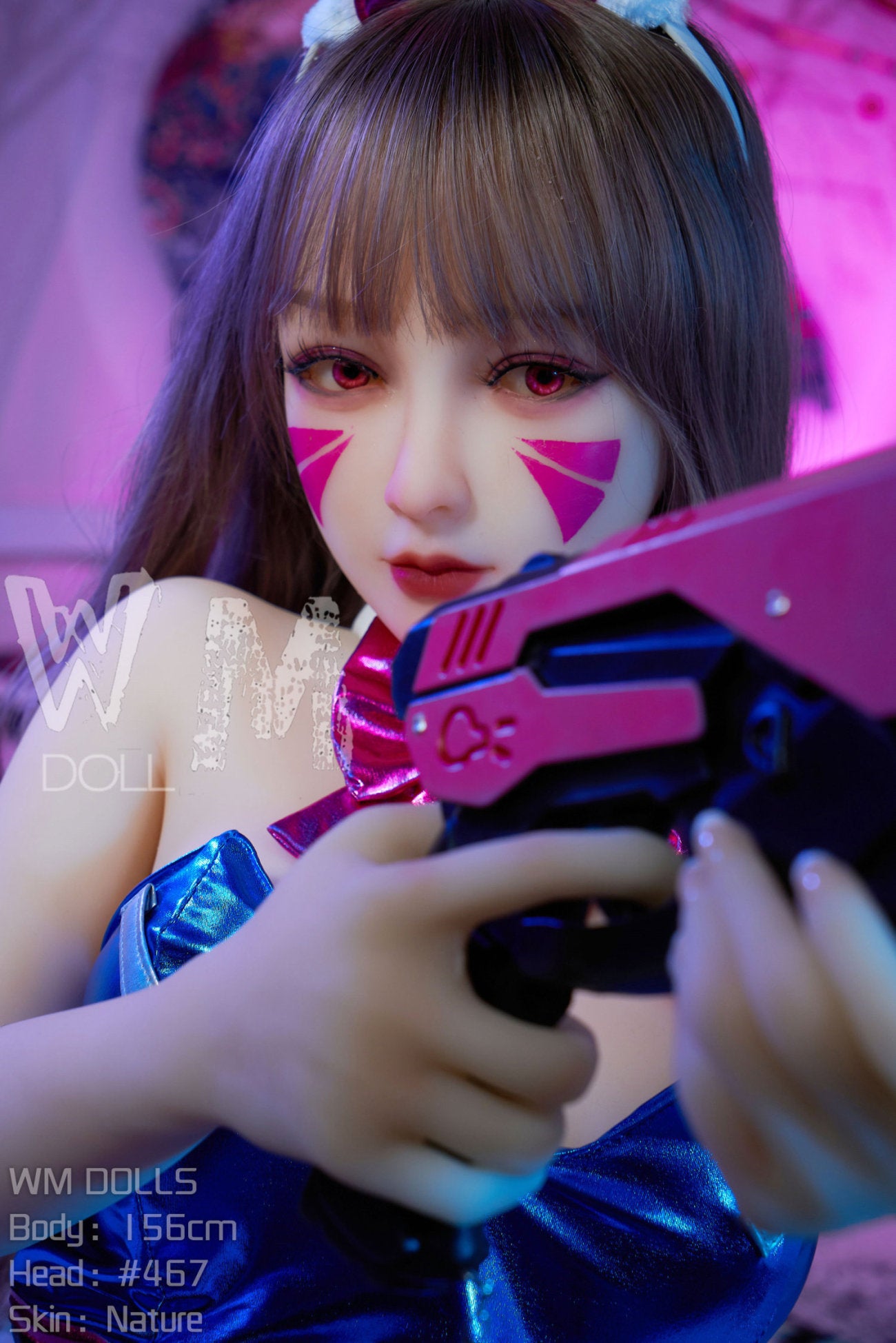 D.VA muñeca sexual (WM-Doll 156 cm C-CUP #467 TPE)