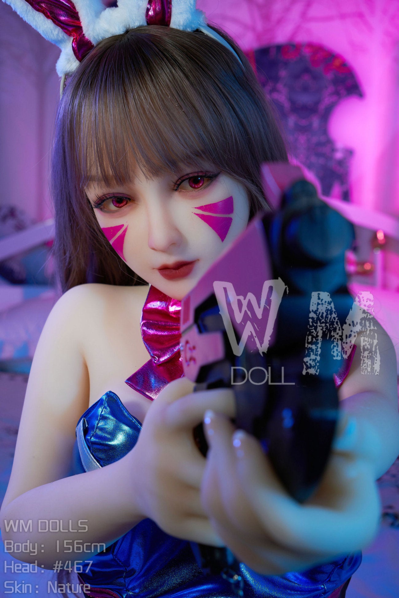 D.VA muñeca sexual (WM-Doll 156 cm C-CUP #467 TPE)