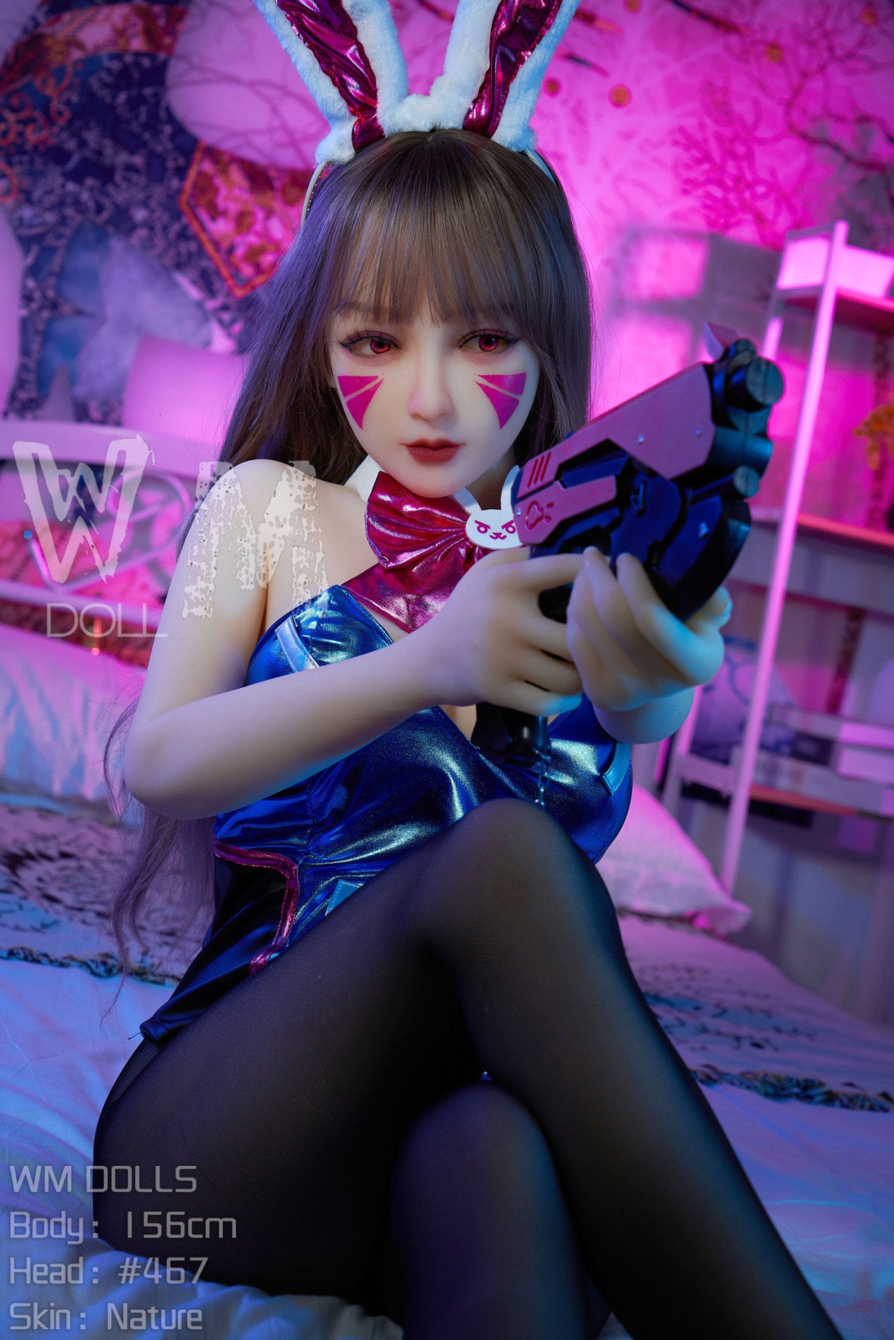 D.VA muñeca sexual (WM-Doll 156 cm C-CUP #467 TPE)