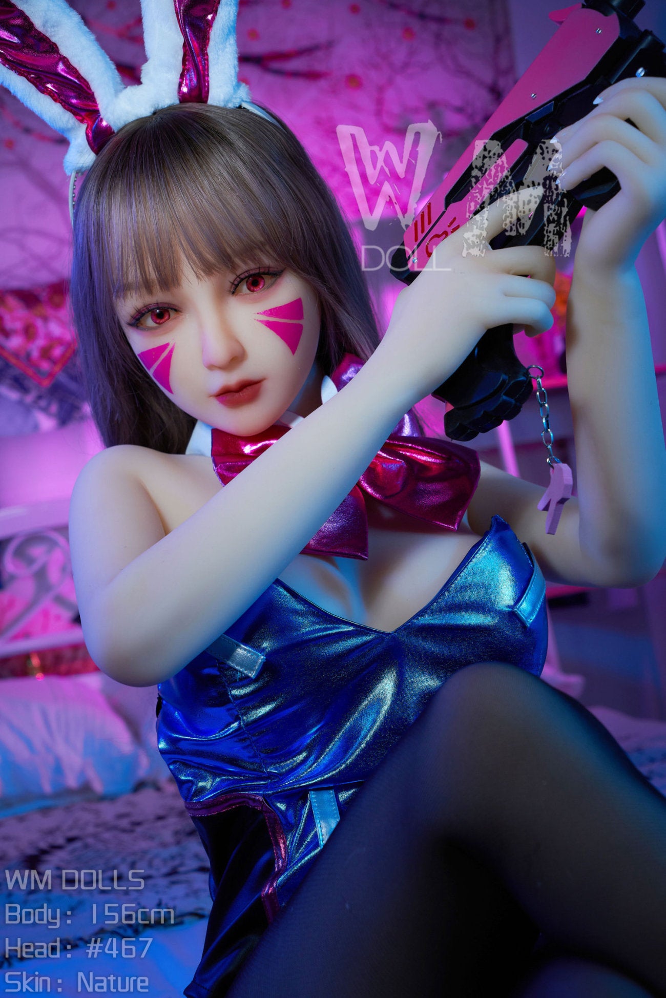 D.VA muñeca sexual (WM-Doll 156 cm C-CUP #467 TPE)