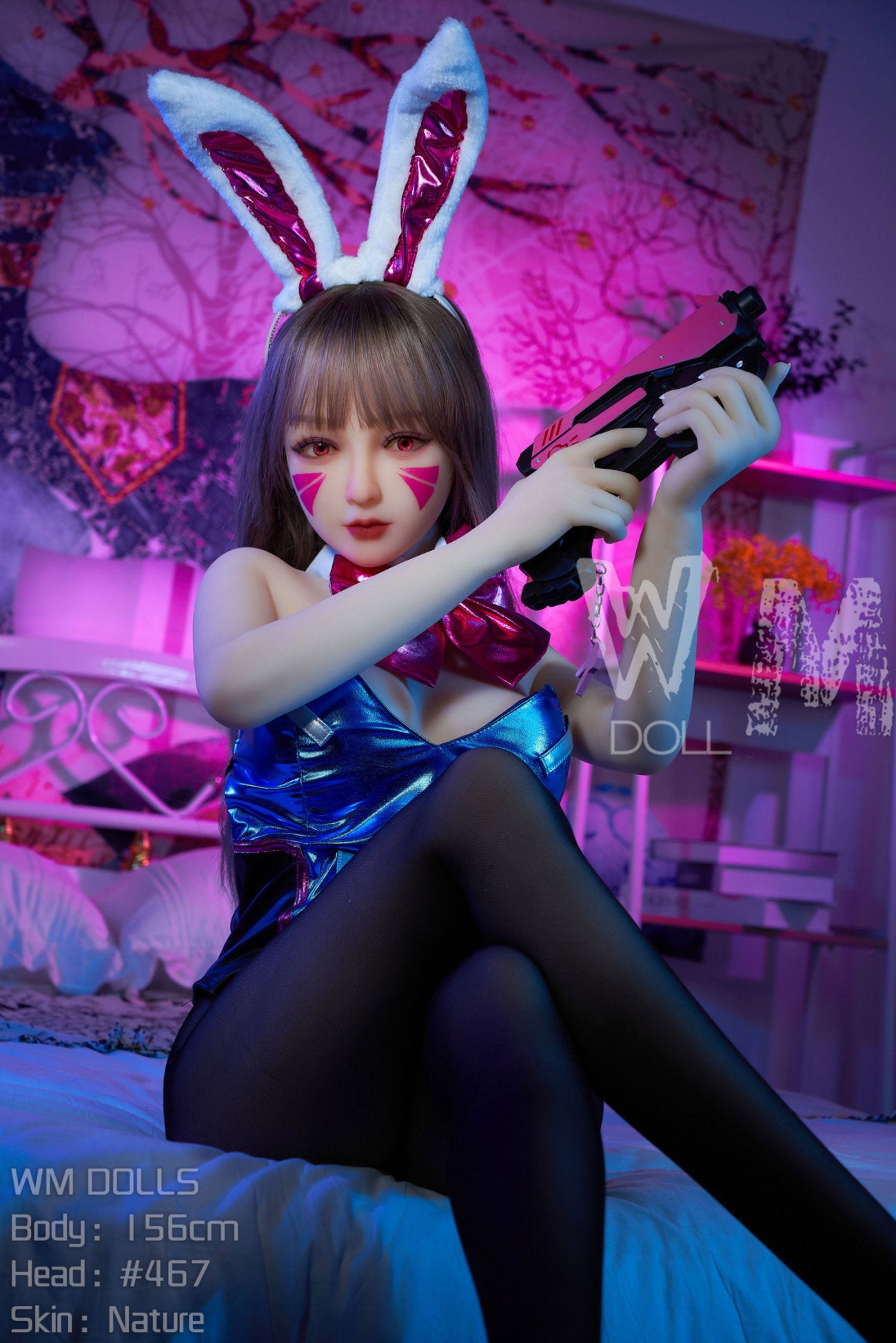 D.VA muñeca sexual (WM-Doll 156 cm C-CUP #467 TPE)