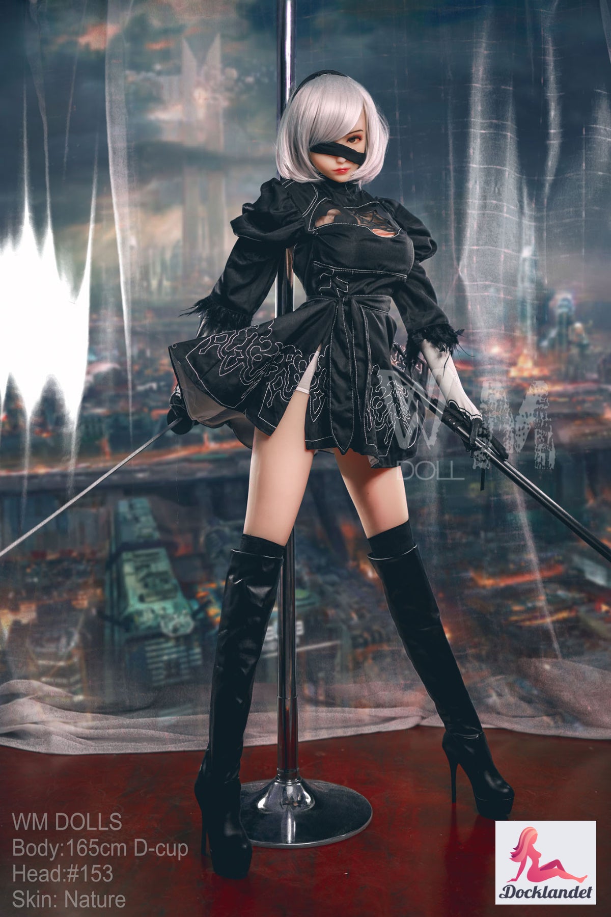 yorha 2b muñeca sexual (WM-Doll 165 cm D-Kupa #153 TPE)