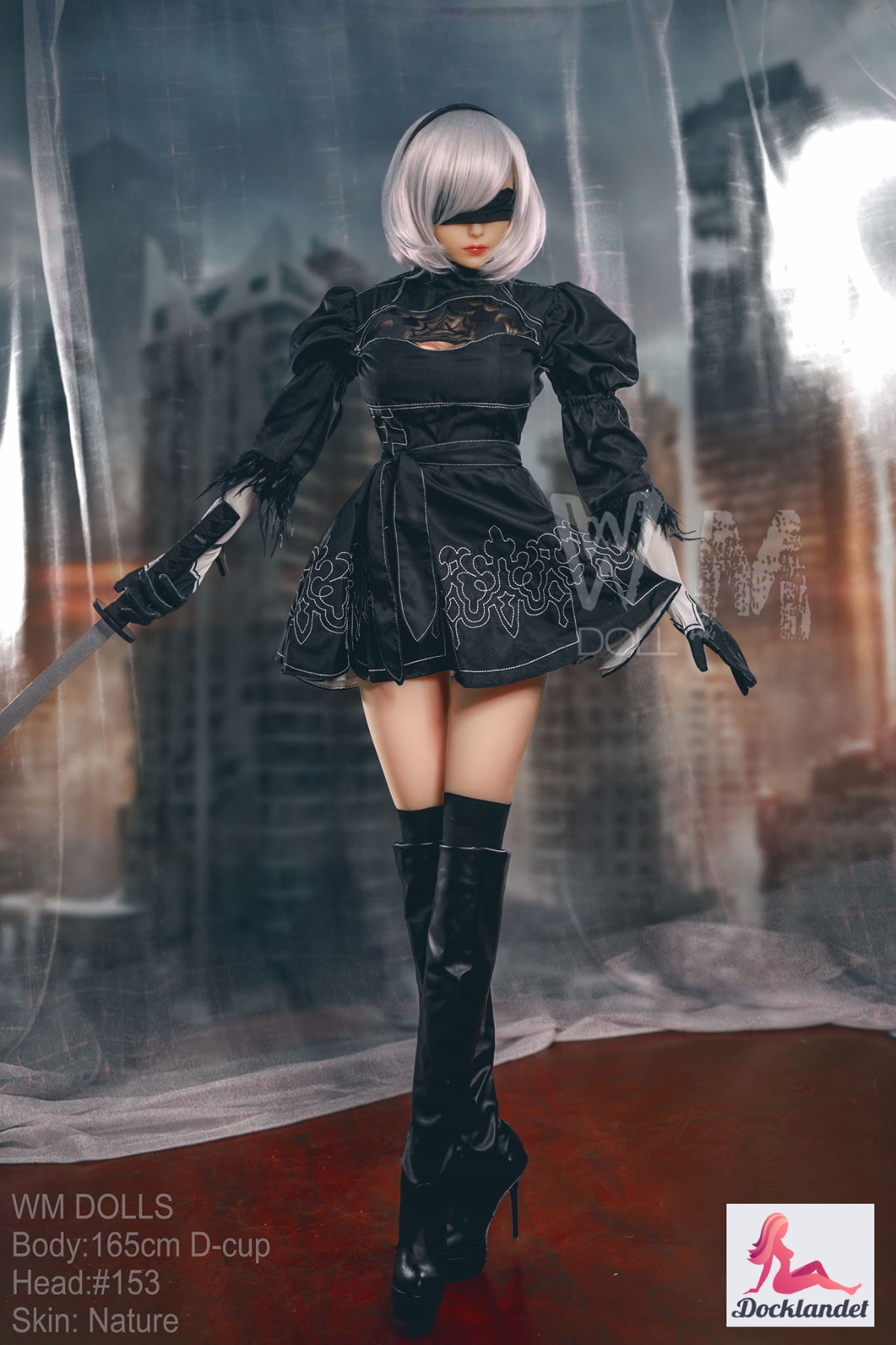 yorha 2b muñeca sexual (WM-Doll 165 cm D-Kupa #153 TPE)