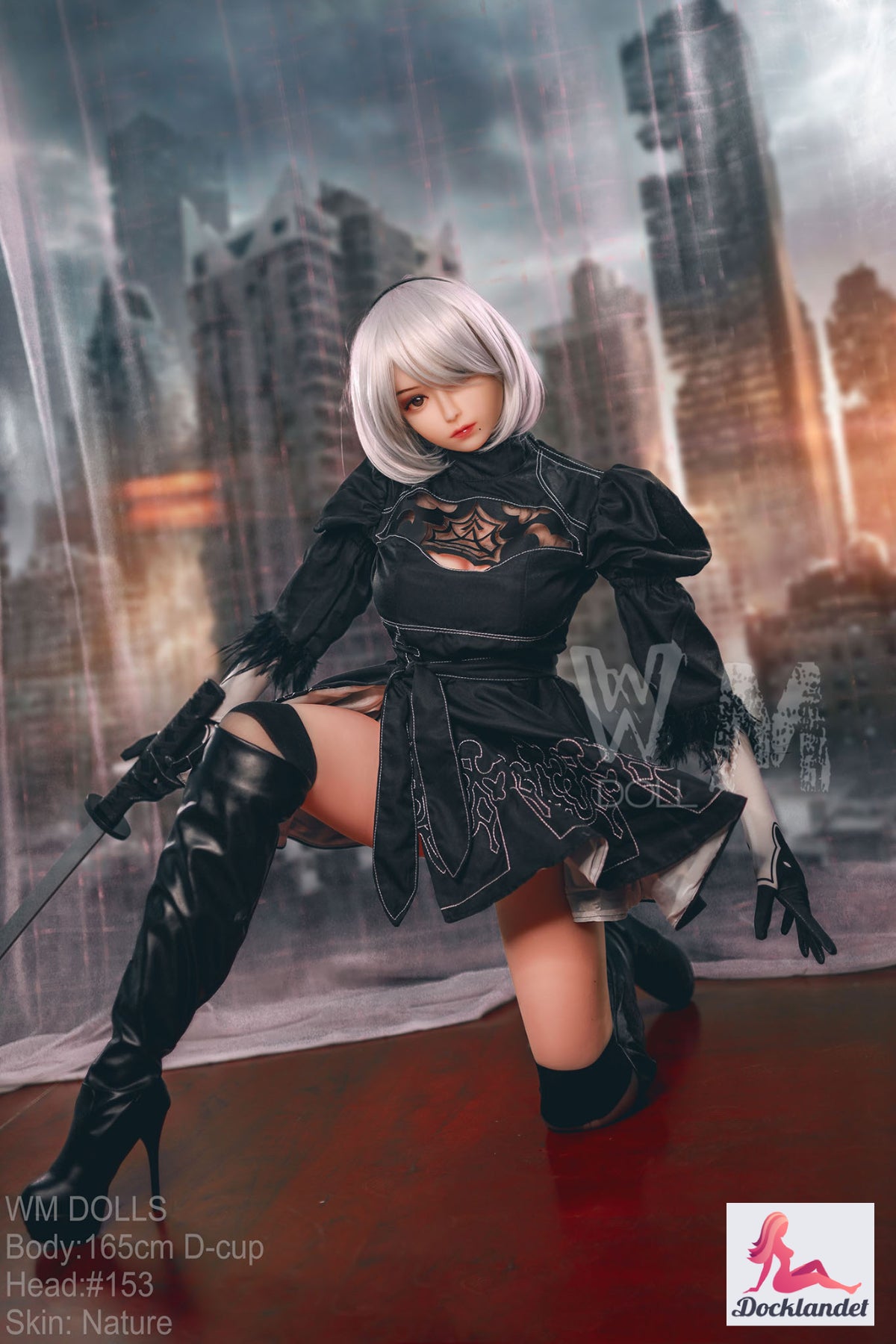 yorha 2b muñeca sexual (WM-Doll 165 cm D-Kupa #153 TPE)