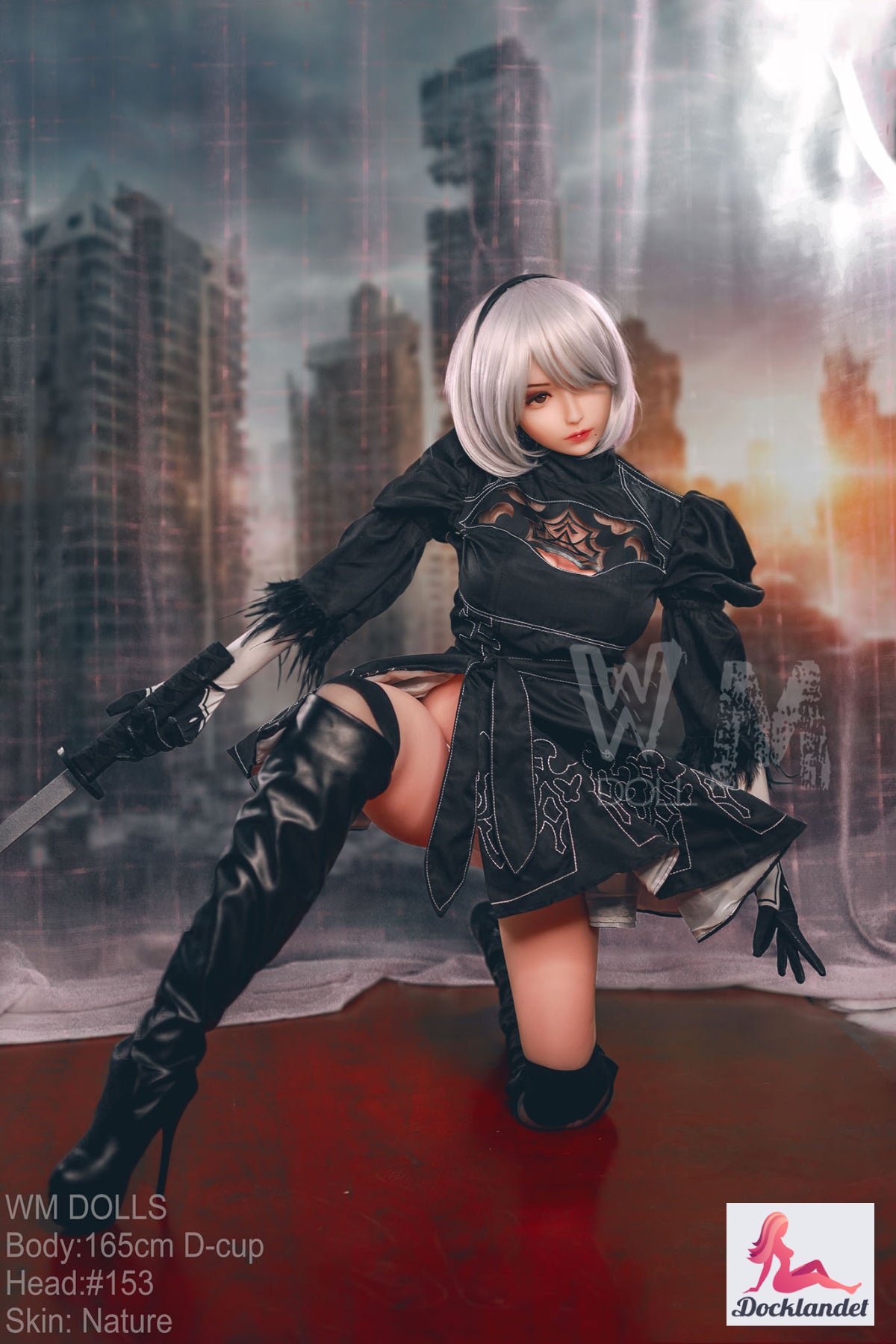 yorha 2b muñeca sexual (WM-Doll 165 cm D-Kupa #153 TPE)