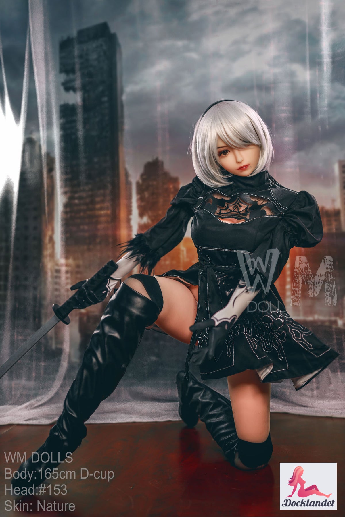 yorha 2b muñeca sexual (WM-Doll 165 cm D-Kupa #153 TPE)