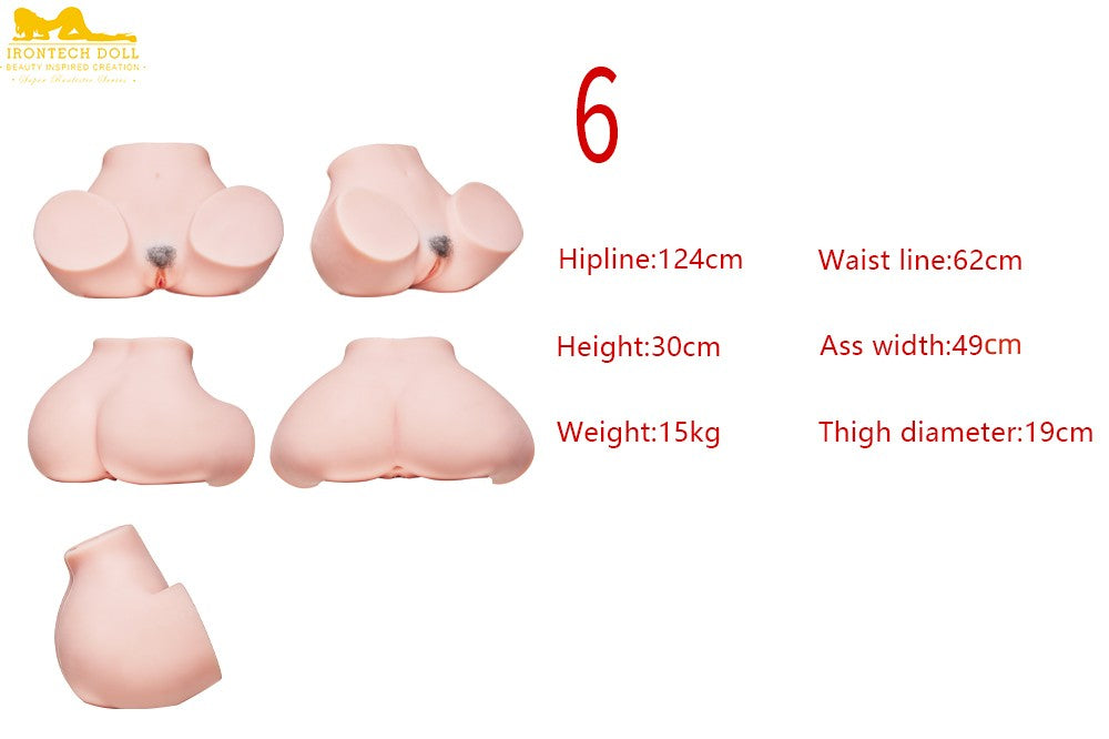 Trasero extra grande curvado muñeca sexual (Irontech Doll HIP 125 cm TPE)