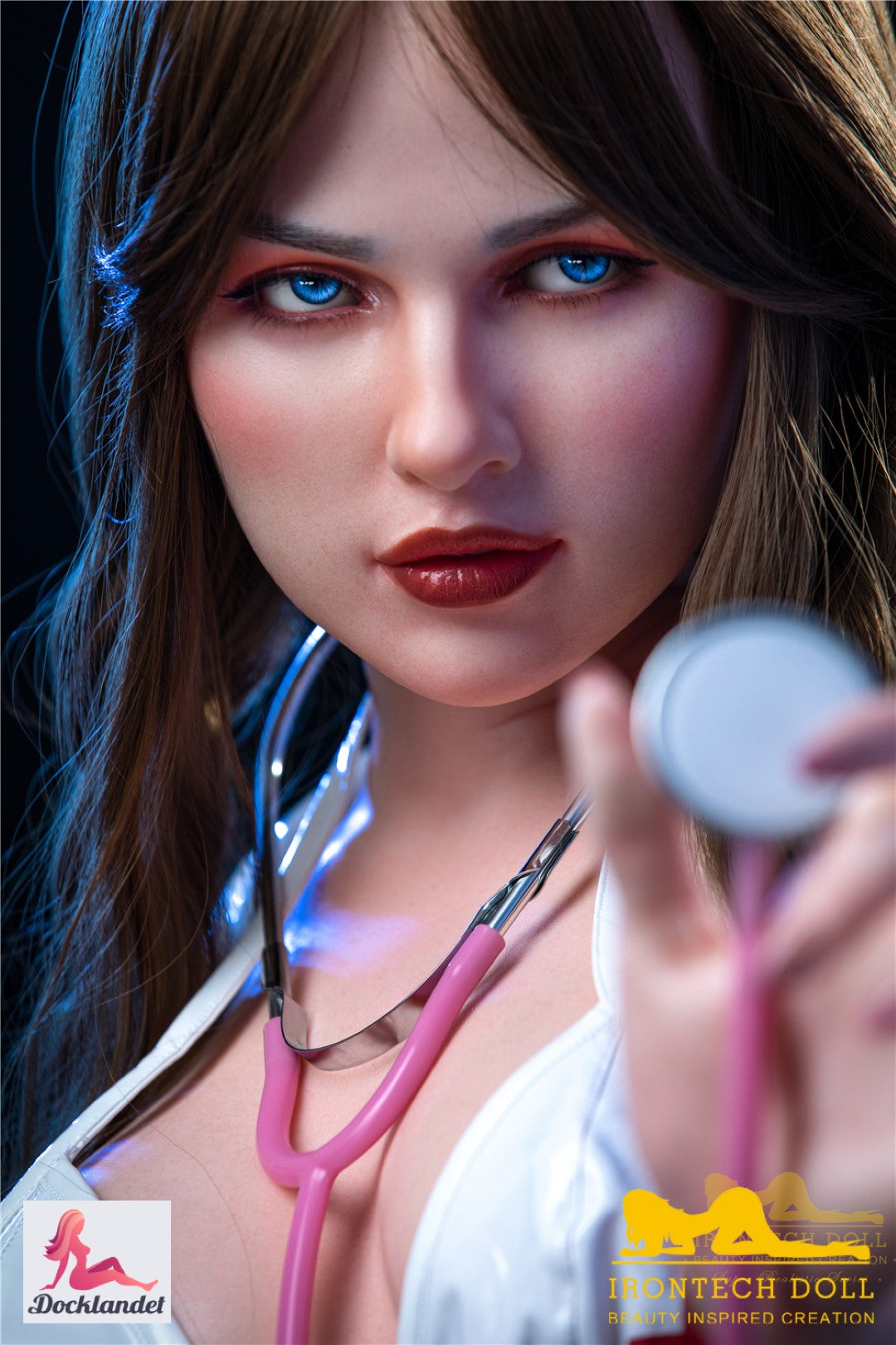 Color avellana muñeca sexual (Irontech Doll 152 cm Copa A S18 Silicona)