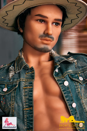 Torso macho de Kelvin muñeca sexual (Irontech Doll 100 cm #203 TPE)