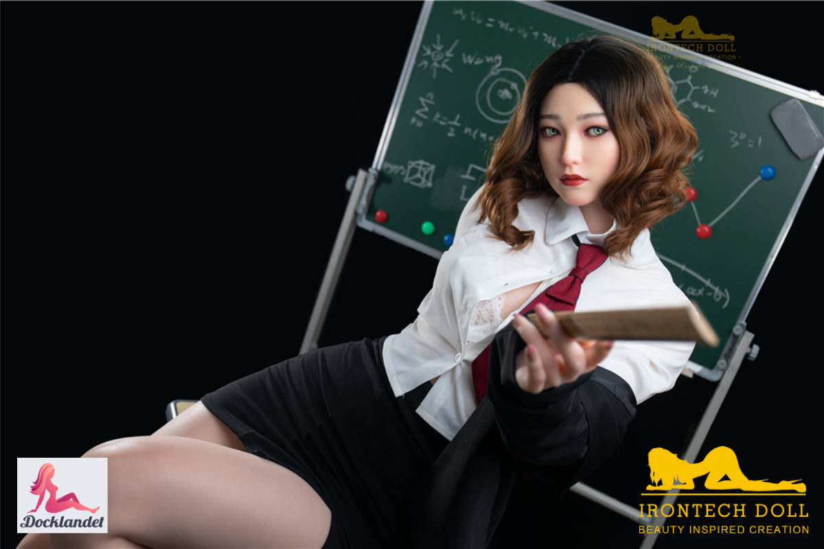 carolina muñeca sexual (Irontech Doll 166 cm copa B S10 silicona)