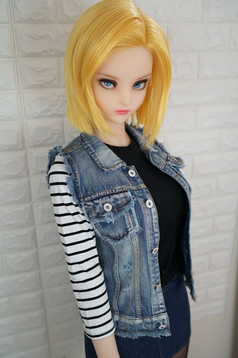 Lazuli Android 18 muñeca sexual (Irokebijin 140 cm E-CUP TPE/Silicona)
