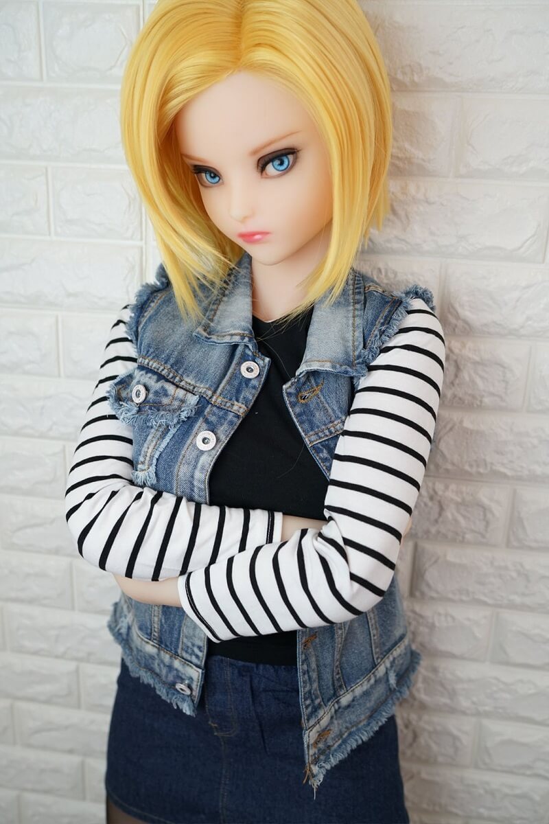 Lazuli Android 18 muñeca sexual (Irokebijin 140 cm E-CUP TPE/Silicona)